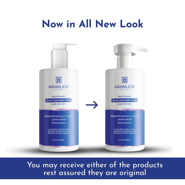 Mannlich Multivitamin Bacne Clear Body Wash