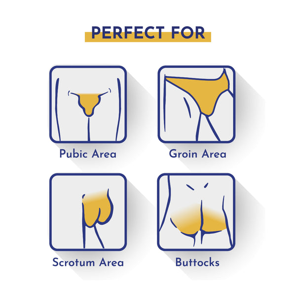 Mannlich Intimate Care Combo: Hair Removal Cream, Intimate Wash & Anti Chafing Cream