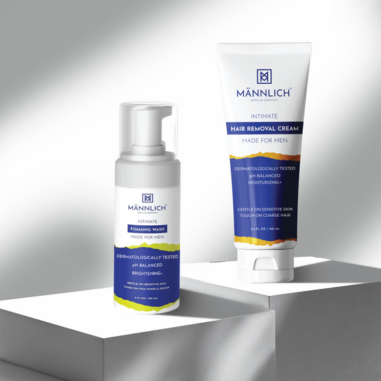 Mannlich Intimate Hair Removal Cream & Intimate Foaming Wash
