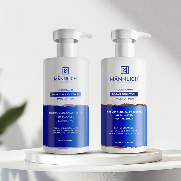 Mannlich Multivitamin Bacne Clear Body Wash & De-Tan Body Wash